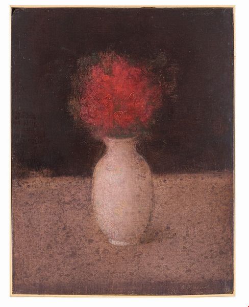 Antonio  Bueno : Fiori nel vaso  - Asta Arte Moderna e Contemporanea - Associazione Nazionale - Case d'Asta italiane