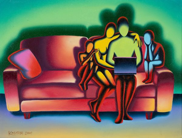 Mark  Kostabi : The new sacred family  - Asta Arte Moderna e Contemporanea - Associazione Nazionale - Case d'Asta italiane