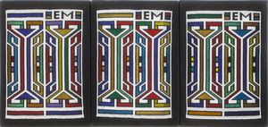 Esther MAHLANGU - Lotto unico composto da n. 3 opere