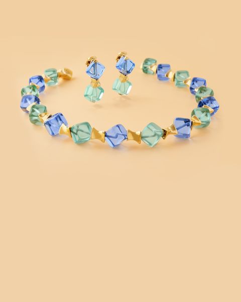 Marina B : Demi-parure Square beads  - Asta Gioielli - Associazione Nazionale - Case d'Asta italiane