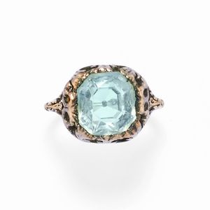 BUCCELLATI - Anello con acquamarina