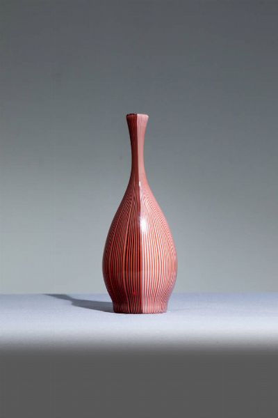 Carlo Scarpa : Vaso mod. Tessuto lucido  - Asta Design - Associazione Nazionale - Case d'Asta italiane