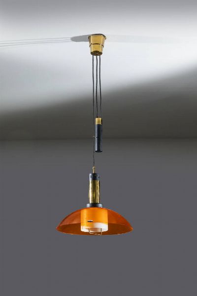 STILUX : Lampada a sospensione mod. Saliscendi  - Asta Design - Associazione Nazionale - Case d'Asta italiane