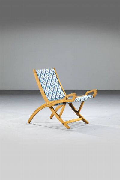 GIO PONTI Milano 1891 - 1979 : Poltroncina pieghevole mod. Ninfea  - Asta Design - Associazione Nazionale - Case d'Asta italiane