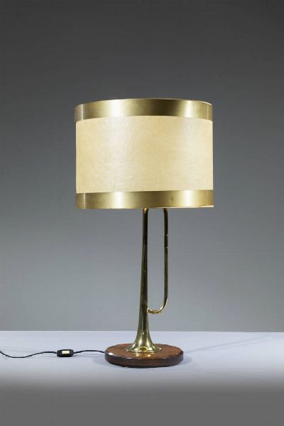 PRODUZIONE ITALIANA : Lampada da tavolo mod. Tromba  - Asta Design - Associazione Nazionale - Case d'Asta italiane