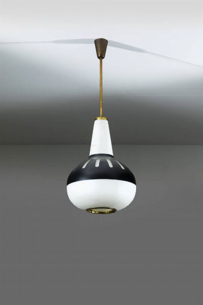 MAX INGRAND : Lampada a sospensione mod. 1954  - Asta Design - Associazione Nazionale - Case d'Asta italiane