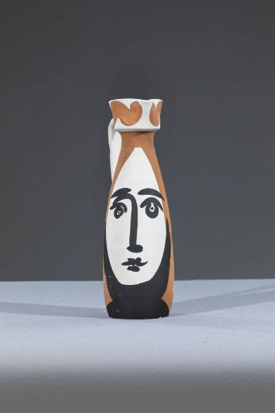 PABLO PICASSO Malaga (Spagna) 1881 - 1973 Mougins (Francia) : Brocca mod. Pitcher Visage  - Asta Design - Associazione Nazionale - Case d'Asta italiane