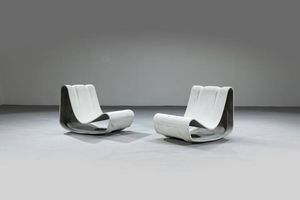 GUHL WILLY - Coppi di poltrone mod. Loop chair