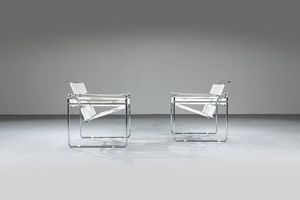 Marcel Breuer - Coppia di poltrone mod. Wassily