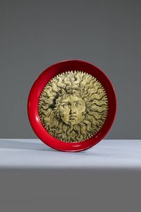 PIERO FORNASETTI Milano 1913 - 1988 - Vassoio mod. Re Sole