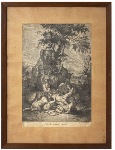 Jacopo Leonardis (17231794) Et, che sempre scherza (da Sebastiano Ricci)  - Asta Antiquariato - Associazione Nazionale - Case d'Asta italiane