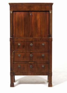 Secretaire lastronato. XIX secolo  - Asta Antiquariato - Associazione Nazionale - Case d'Asta italiane