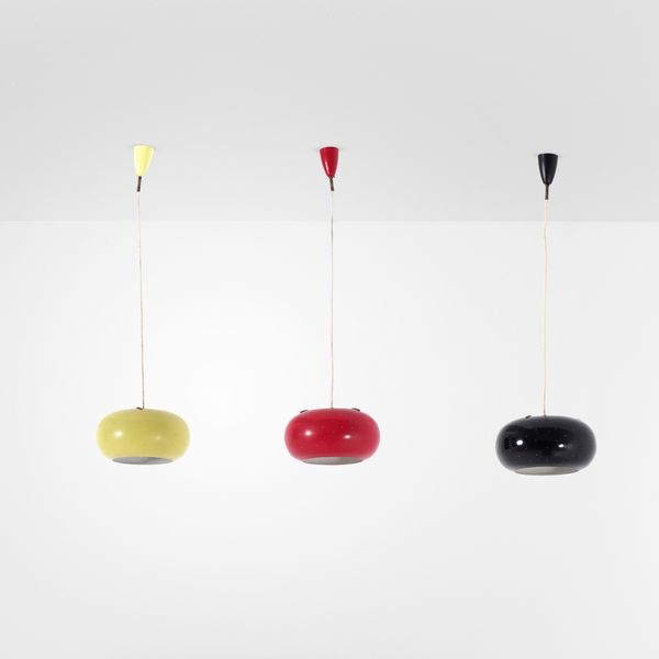 STILUX : Tre lampade a sospensione  - Asta Design - Associazione Nazionale - Case d'Asta italiane