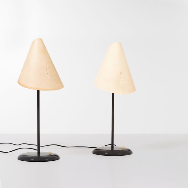 Man Ray : Due lampade da tavolo mod. La lune sous le chapeau  - Asta Design - Associazione Nazionale - Case d'Asta italiane