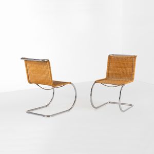 LUDWIG MIES VAN DER ROHE - Due sedie mod. S533L