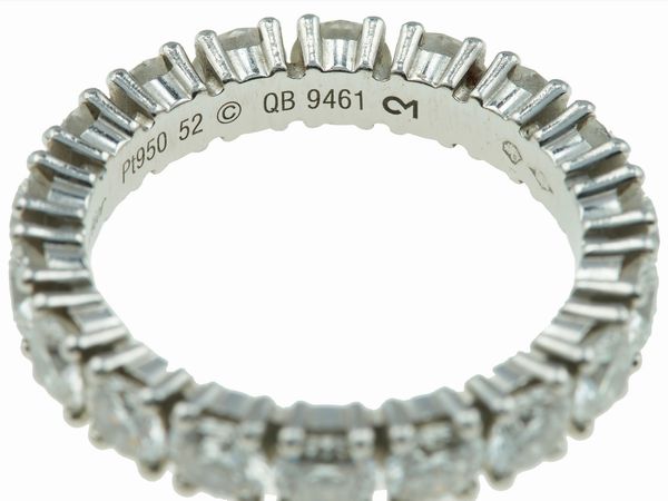 Cartier. Rivire con diamanti taglio brillante per ct 3.00  - Asta Fine Jewels - Associazione Nazionale - Case d'Asta italiane