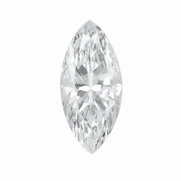 Diamante taglio navetta a brillante modificato di ct 3.66, tipo IIa, colore D (origine naturale), caratteristiche interne VS1, fluorescenza UV nulla  - Asta Fine Jewels - Associazione Nazionale - Case d'Asta italiane