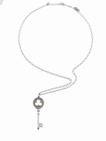 Tiffany & Co. Pendente Keys con piccoli diamanti  - Asta Fine Jewels - Associazione Nazionale - Case d'Asta italiane