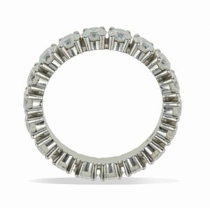 Cartier. Rivire con diamanti taglio brillante per ct 3.00  - Asta Fine Jewels - Associazione Nazionale - Case d'Asta italiane