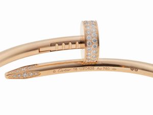 Cartier. Bracciale Juste un Clou con diamanti  - Asta Fine Jewels - Associazione Nazionale - Case d'Asta italiane