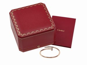 Cartier. Bracciale Juste un Clou con diamanti  - Asta Fine Jewels - Associazione Nazionale - Case d'Asta italiane