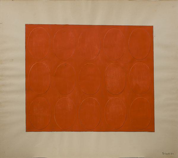 SIMETI TURI (1929 - 2021) : 15 OVALI ARANCIONI, 1965  - Asta Asta 457 | ARTE MODERNA E CONTEMPORANEA - SELECTED Tradizionale - Associazione Nazionale - Case d'Asta italiane