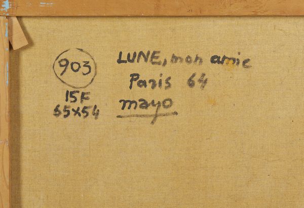 MAYO ANTOINE (1905 - 1990) : LA LUNE MON AMIE, 1964  - Asta Asta 457 | ARTE MODERNA E CONTEMPORANEA - SELECTED Tradizionale - Associazione Nazionale - Case d'Asta italiane