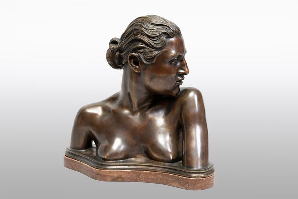 Vincenzo  Gemito : Busto di fanciulla napoletana  - Asta Oggetti d'arte, importanti dipinti antichi e dipinti del XIX-XX secolo - Associazione Nazionale - Case d'Asta italiane