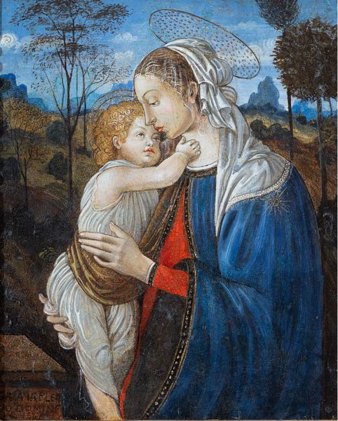 Scuola toscana, del XVI secolo : Madonna con bambino  - Asta Oggetti d'arte, importanti dipinti antichi e dipinti del XIX-XX secolo - Associazione Nazionale - Case d'Asta italiane