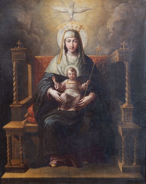 Paolo de Matteis  e studio (Piano Vetrale, 1662- Napoli, 1728) : Madonna del Principio  - Asta Oggetti d'arte, importanti dipinti antichi e dipinti del XIX-XX secolo - Associazione Nazionale - Case d'Asta italiane