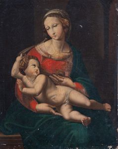 da Raffaello  Sanzio - Madonna con bambino