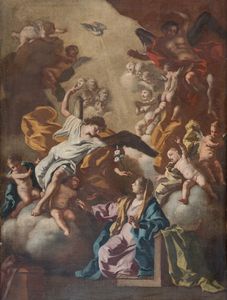 Francesco De Mura e aiuti ( Napoli, 1696- 1782) - Annunciazione