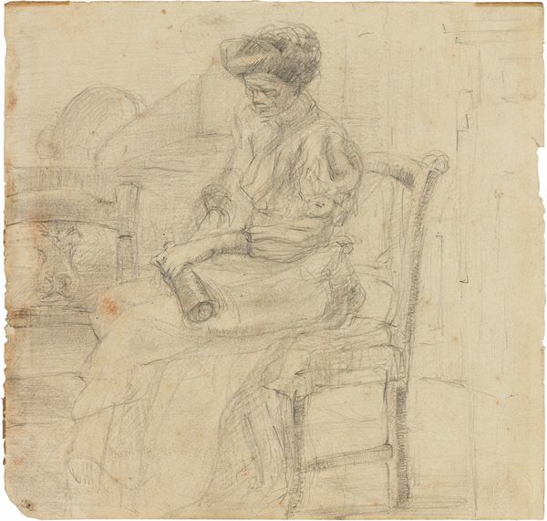 CARLO ERBA : Donna seduta con bottiglia  - Asta Dipinti, Disegni, Sculture e Grafica - Associazione Nazionale - Case d'Asta italiane