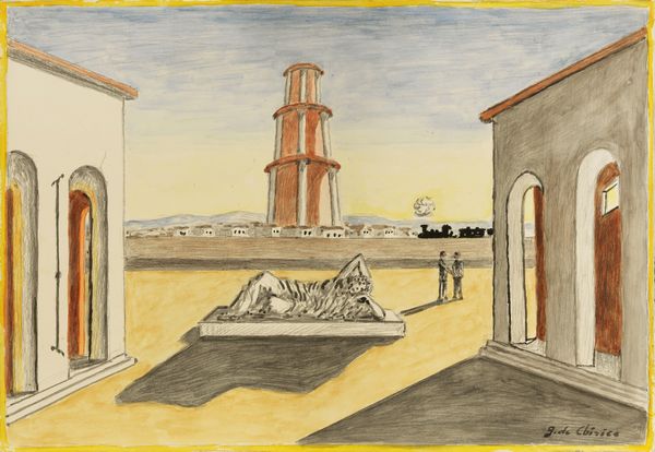 Giorgio de Chirico : Piazza d'Italia  - Asta Dipinti, Disegni, Sculture e Grafica - Associazione Nazionale - Case d'Asta italiane