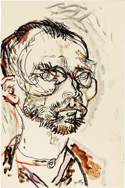 Renato Guttuso : Ritratto di Van Gogh  - Asta Dipinti, Disegni, Sculture e Grafica - Associazione Nazionale - Case d'Asta italiane