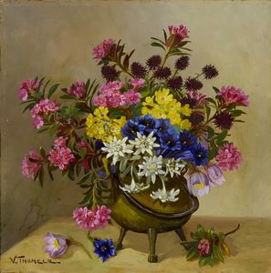 V. Thomele - Vaso con fiori