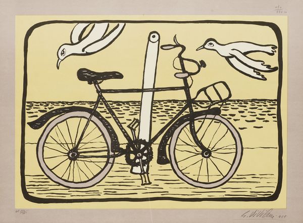 Giuseppe Viviani : La bicicletta  - Asta Arte Contemporanea - Associazione Nazionale - Case d'Asta italiane