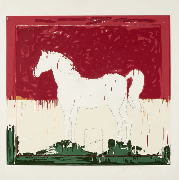MARIO SCHIFANO : Cavallo tricolore  - Asta Arte Contemporanea - Associazione Nazionale - Case d'Asta italiane