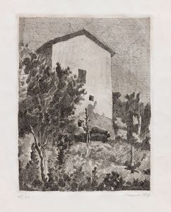 Giorgio Morandi - Paesaggio (Casa a Grizzana)