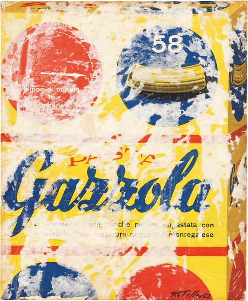 MIMMO ROTELLA : Pasta Gazzola  - Asta Arte Moderna - Associazione Nazionale - Case d'Asta italiane