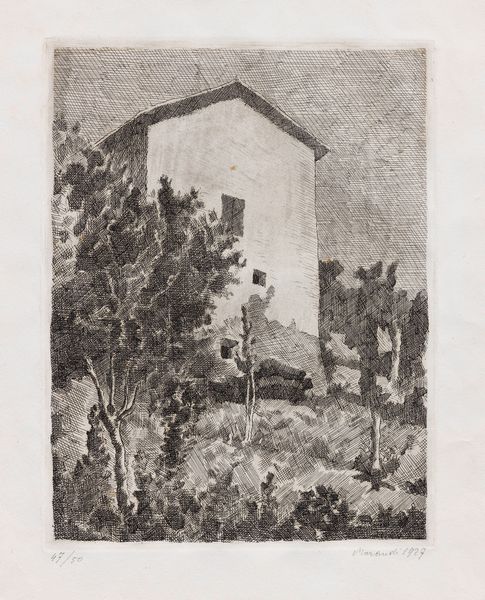 Giorgio Morandi : Paesaggio (Casa a Grizzana)  - Asta Arte Moderna - Associazione Nazionale - Case d'Asta italiane