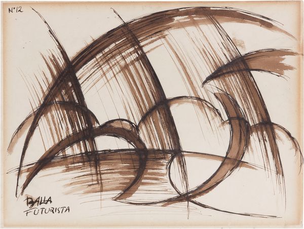 Giacomo Balla : Linea di velocit + paesaggio  - Asta Arte Moderna - Associazione Nazionale - Case d'Asta italiane