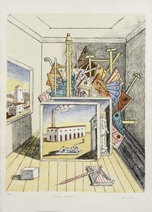 Giorgio de Chirico - Interno metafisico