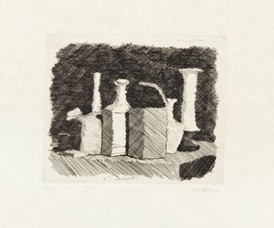 Giorgio Morandi - Natura morta con sei oggetti