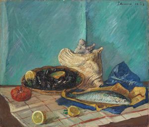 Piero Marussig - Frutti di mare