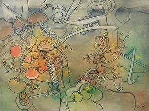 ROBERTO SEBASTIAN MATTA - Composition (Topo Lame)