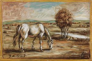 Giorgio de Chirico - Cavallo pascolante