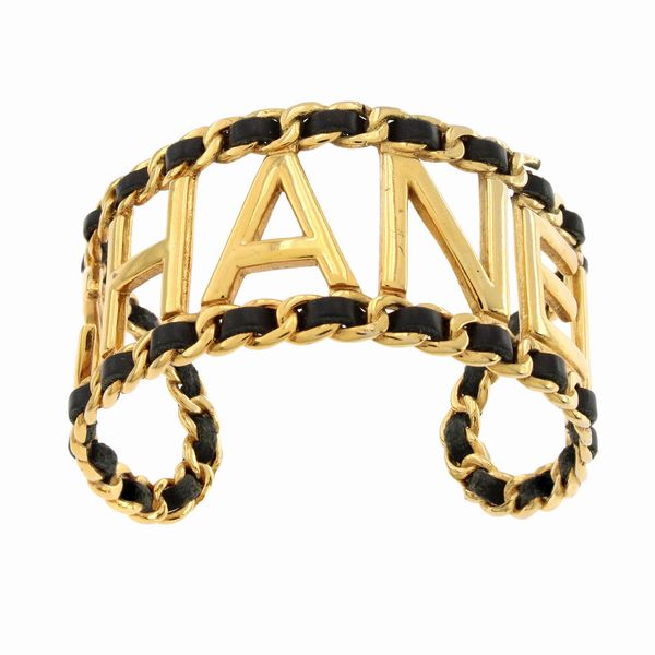 Chanel bracciale a manetta bijou vintage  - Asta Fashion Vintage - Associazione Nazionale - Case d'Asta italiane