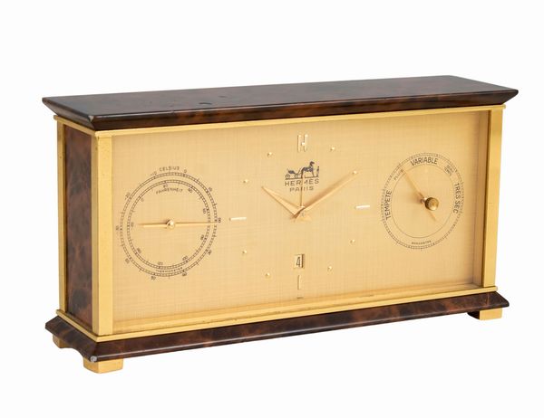 Hermes orologio da tavolo con stazione metereologica  - Asta Fashion Vintage - Associazione Nazionale - Case d'Asta italiane