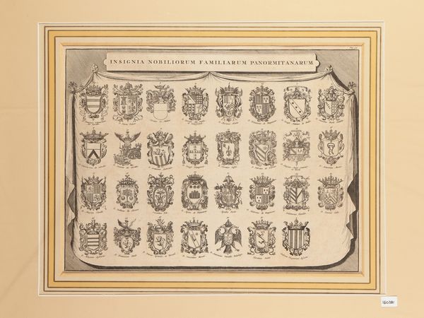 Insignia Nobilorum Familiarum Panormitanarum  - Asta La Sicilia in una collezione di stampe - Associazione Nazionale - Case d'Asta italiane
